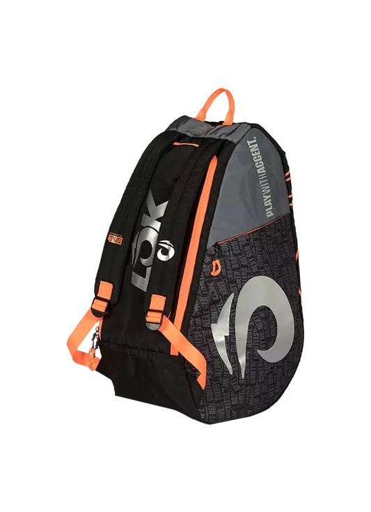 RACKET BAG LÕK GEN 2 BLACK, GREY, AND ORANGE