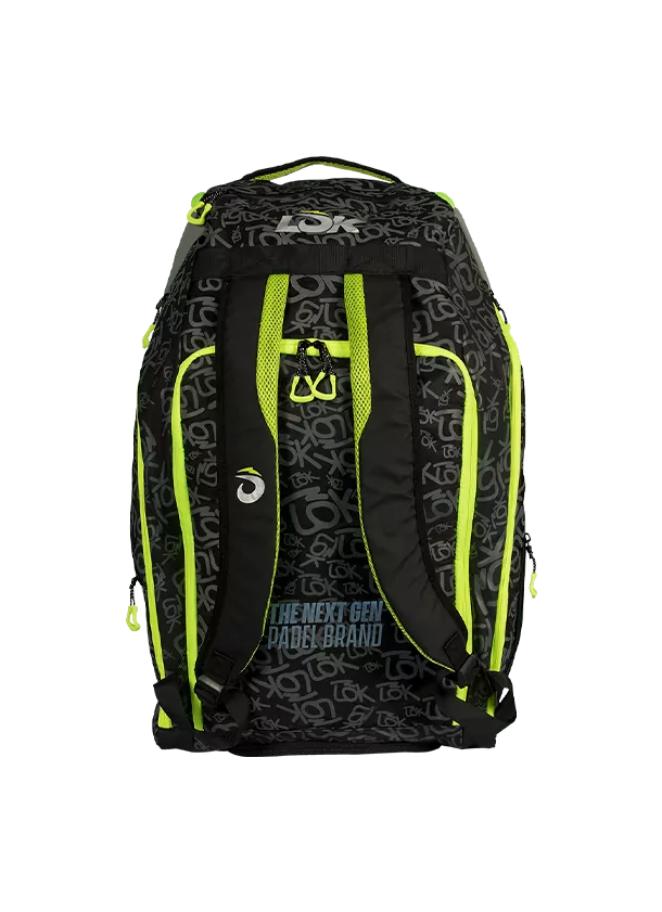 RACKET BAG LÕK MAXX GEN 2 BLACK GREY AND GREEN LIME