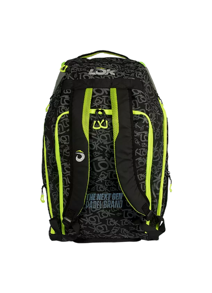 RACKET BAG LÕK MAXX GEN 2 BLACK GREY AND GREEN LIME